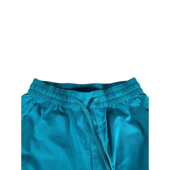 Women's turquoise scrub bottoms short joggers size small - Picture 4 of 7